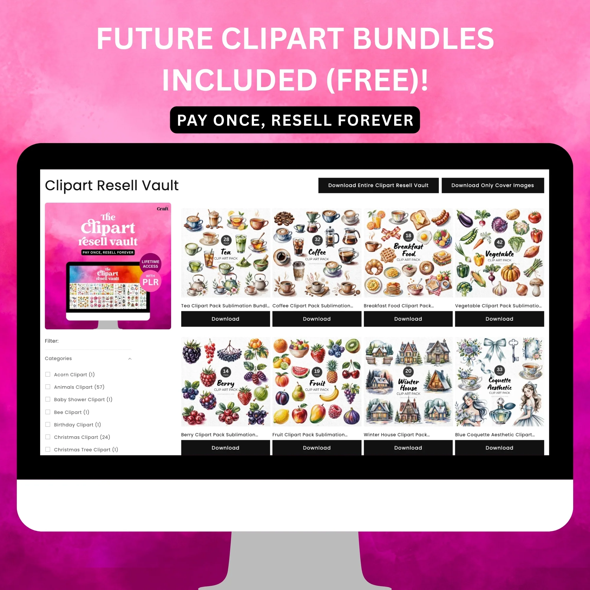 The Clipart Resell Vault Lifetime Access - Image 3